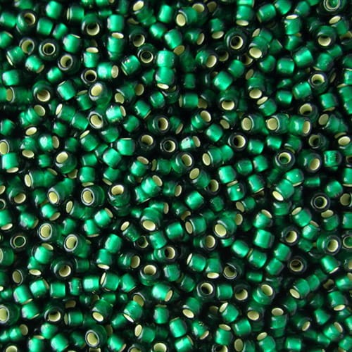 koraliki-toho-round-11-0-silver-lined-frosted-green-emerald-szmaragdowe