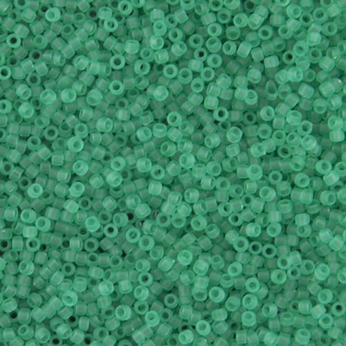 toho-koraliki-round-11-0-transparent-frosted-dk-peridot-matowa-zieleń