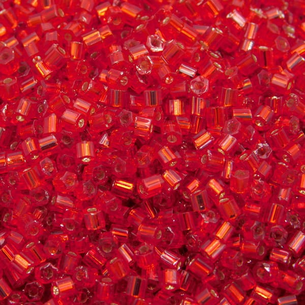 TOHO Hexagon 11/0 Silver-Lined Ruby (10g)