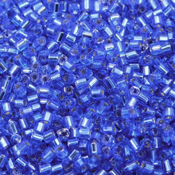 TOHO Hexagon 11/0 Silver-Lined Sapphire (10g)