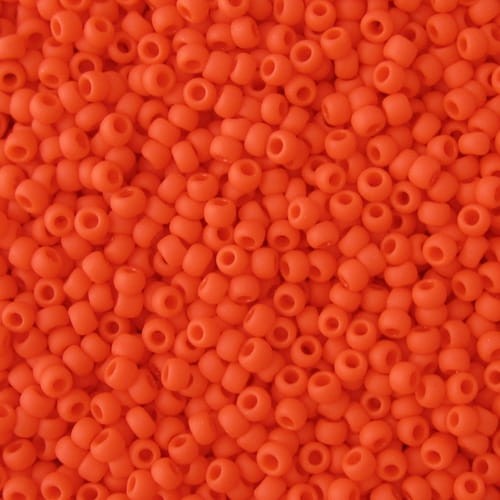 TOHO Round 8/0 Opaque-Frosted Sunset Orange (10g)