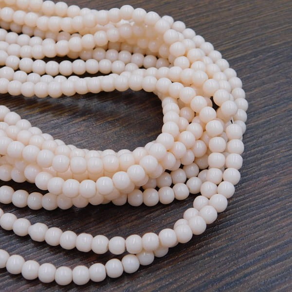 kulki-szklane-4mm-bezowo-brzoskwiniowe-nieprzezroczyste-koraliki-handmade