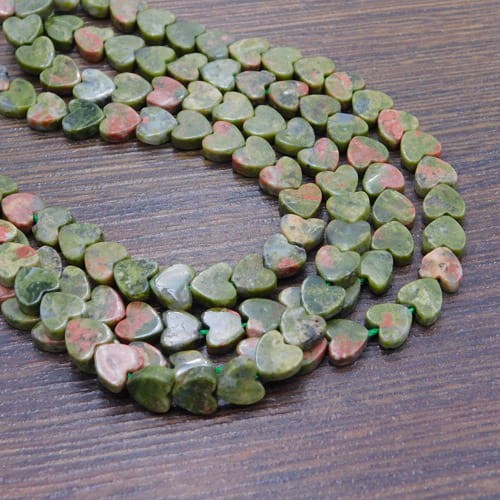 unakit-serca-plaskie-6mm-kamien-naturalny-biżuteria