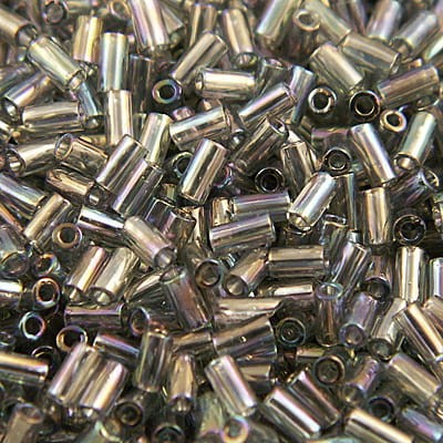 TOHO Bugle 3mm Trans-Rainbow Gray (1op)
