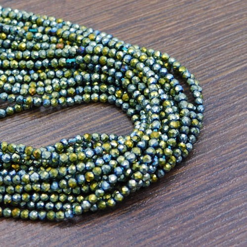zielone-kulki-fasetowane-metaliczne-2mm-diy