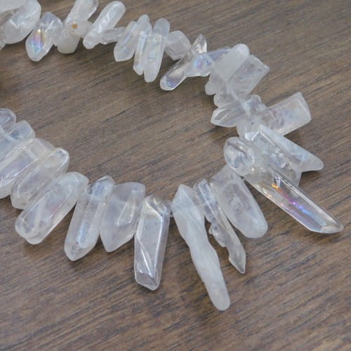 Kwarc sopel nieregularny 10-25x4-9mm przezroczyste AB (1szt.)