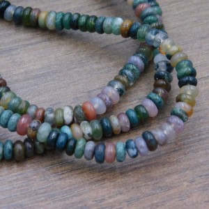 Agat indyjski oponki 4.5x2.5mm (20szt.)