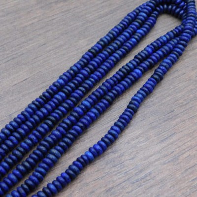 Lapis lazuli oponki 4.5x2.5mm (20szt.)