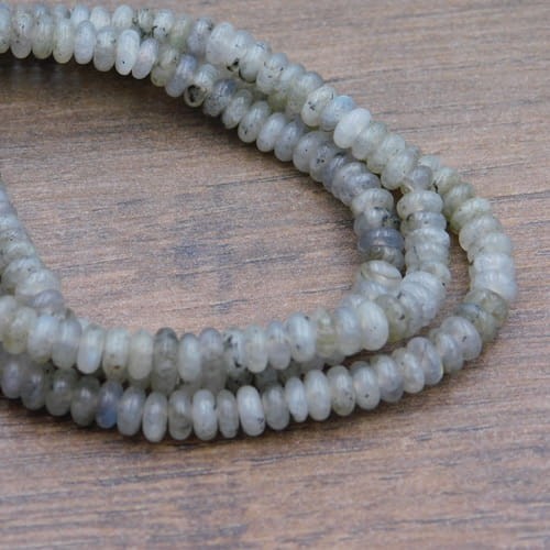 Labradoryt oponki 4.5x2.5mm (20szt.)