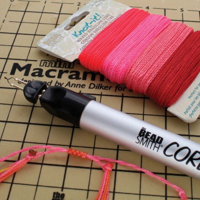 Sznurek Knot-it poliestrowy woskowany 1mm FLORAL VIBES (mix-55m)