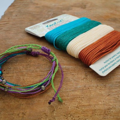 Sznurek Knot-it poliestrowy woskowany 1mm BEACH\' SEA (mix-55m)