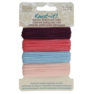 Sznurek Knot-it poliestrowy woskowany 1mm YOUTHFUL EXPRESSIONS (mix-55m)
