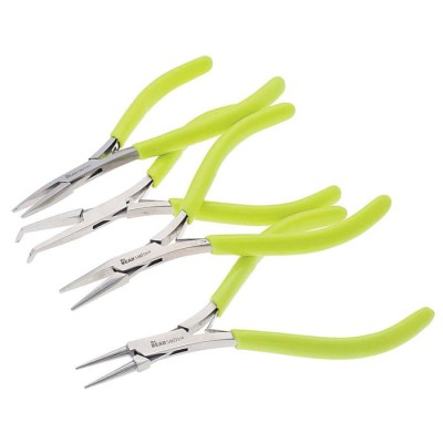 Zestaw szczypiec w etui BeadSmith seria Mirco-Fine limonkowe do biżuterii (1zestaw)