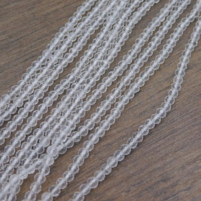 Kryształ górski kulki fasetowane 3mm (20szt.)