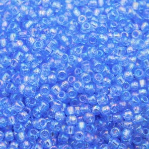 Koraliki TOHO Round 11/0 Transparent-Rainbow Lt Sapphire (10g)