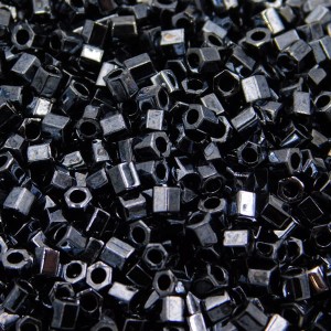 Koraliki TOHO Hexagon 8/0 Metallic Hematite (10g)