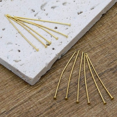 Szpilki gwoździe stal chirurgiczna pozłacana 35x0.7mm (10szt.)