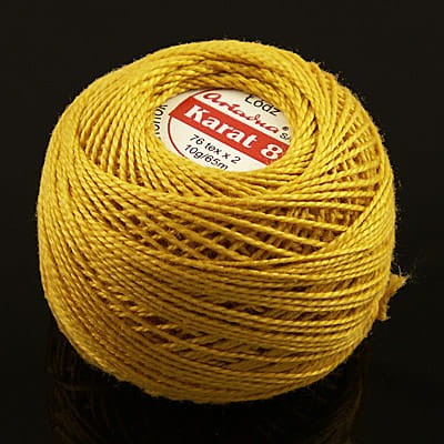 Kordonek KARAT 76tex x2 złoty (1szt-10g-65m)