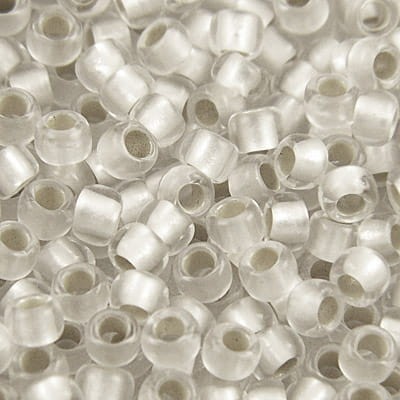TOHO Round 8/0 Silver-Lined Frosted Crystal (10g)