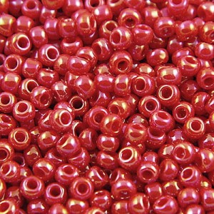 Koraliki TOHO Round 11/0 Opaque-Rainbow Cherry (10g)