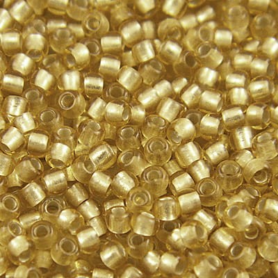 TOHO Round 11/0 Silver-Lined Frosted Lt Topaz (10g)